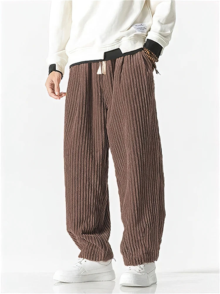 Men's Casual Corduroy Trousers | Stylish Loose Fit Streetwear