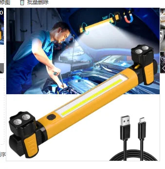 Super Bright Magnetic Work Light with Rechargeable Battery