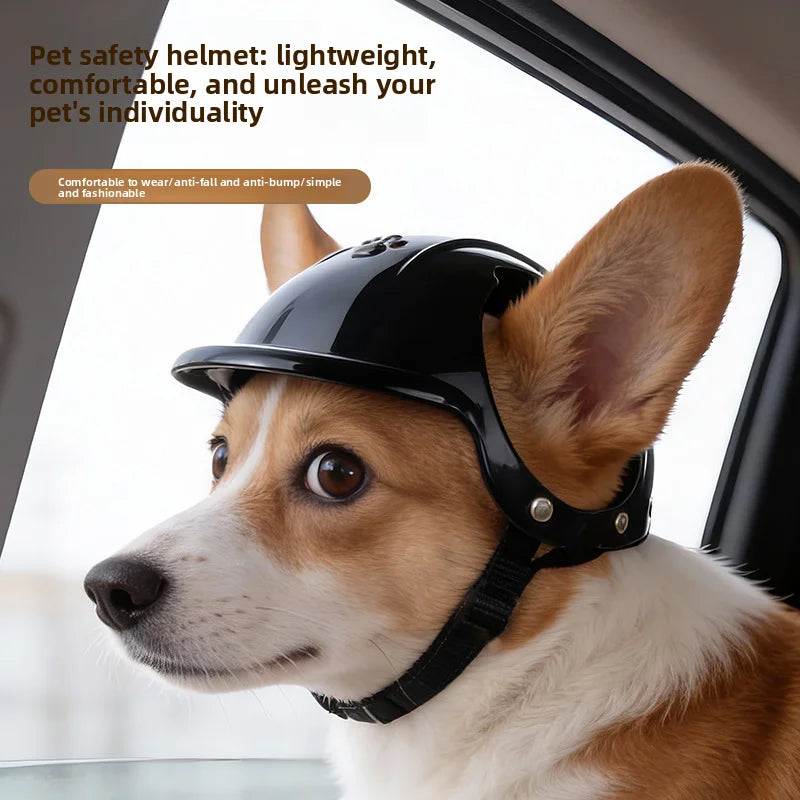 Pink Pet Helmet | Stylish Dog & Cat Motorcycle Accessory