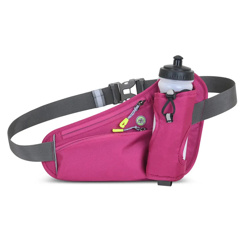 Waterproof Running Waist Bag with Water Bottle Holder for Outdoor