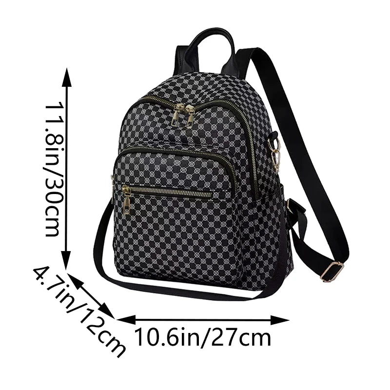 Versatile Multi-Color Patterned Casual Backpack for Daily Use