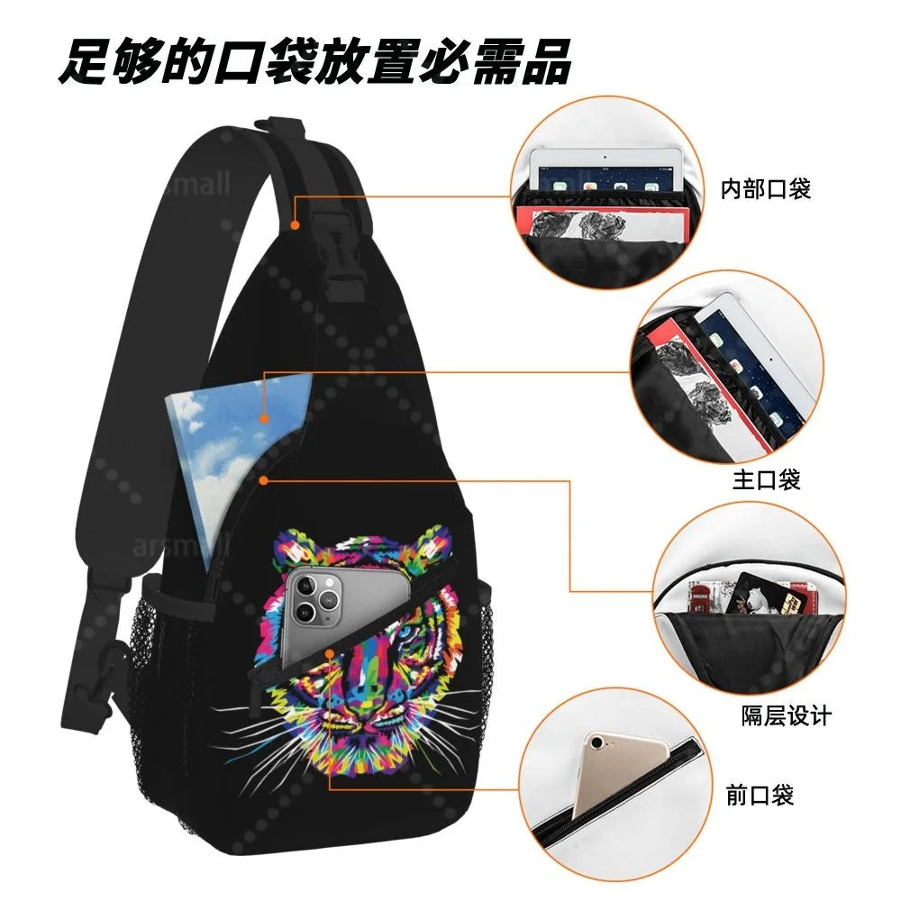 Lightweight Crossbody Sling Backpack for Travel & Sports