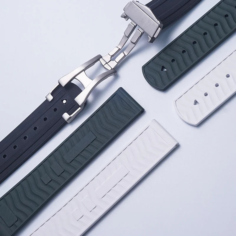 20mm Versatile Rubber Watch Strap | Custom Fit & Multi-Colors