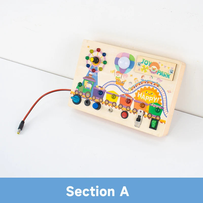 Engaging LED Busy Board | Interactive Sensory Toy for Kids