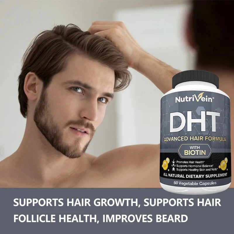 Premium DHT Blocker with Biotin | Hair Growth Supplement for All