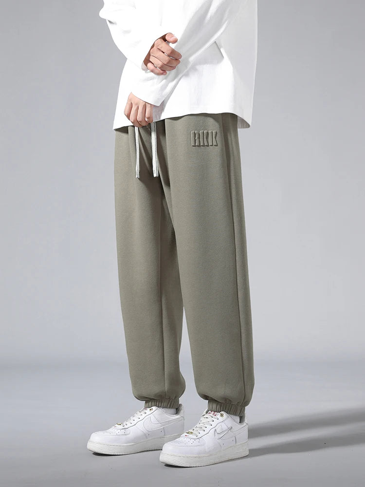Big Size Men's Tapered Sweatpants | Comfortable Jogger Pants