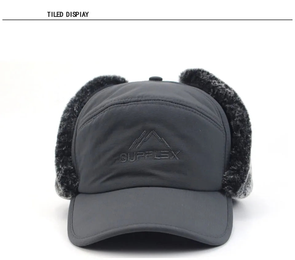 Unisex Thickened Velvet Winter Hat | Warm and Windproof Bomber Cap