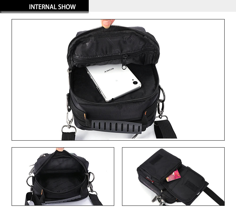 Men's Multifunction Waterproof Messenger Bags | Casual Travel Packs