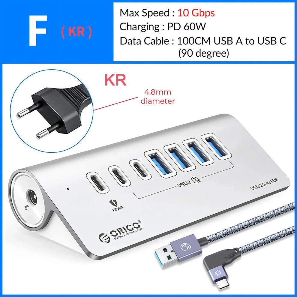 10Gbps USB 3.2 Docking Station Hub | Fast Charging & Multi Ports