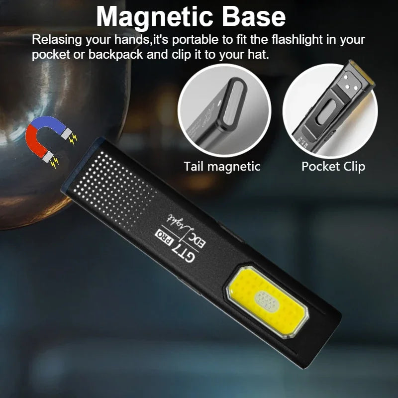 Multi-Functional LED Flashlight | Rechargeable Work Light & Camping Tool