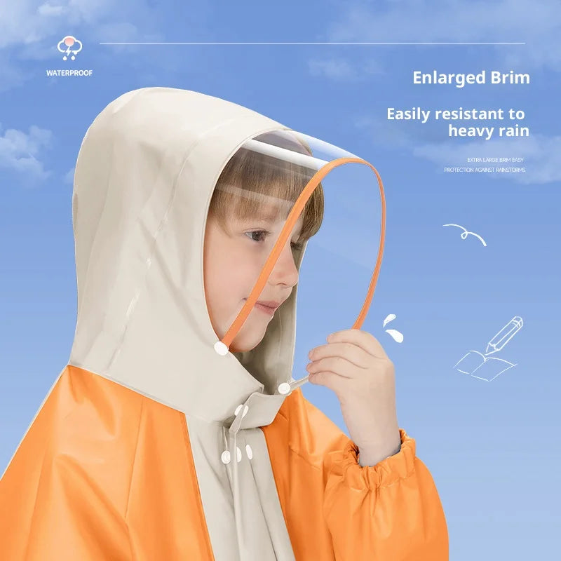 Children's Waterproof Raincoat with Fun Backpack | Stylish & Durable