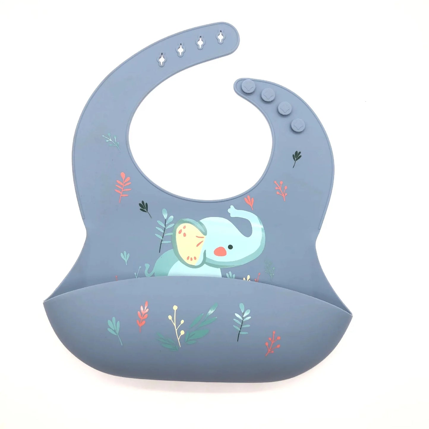 Silicone Children's Tableware Set | Bib, Plate, Bowl & Spoon
