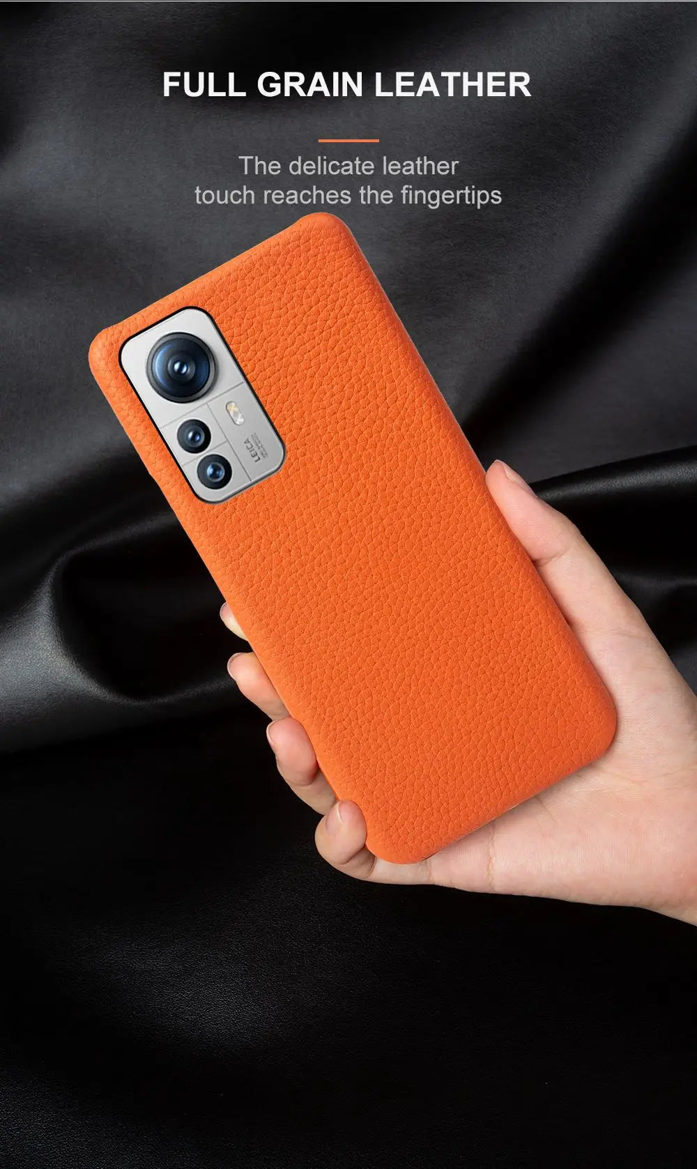 Luxury Genuine Leather Case for Xiaomi Phones | Shockproof Protection