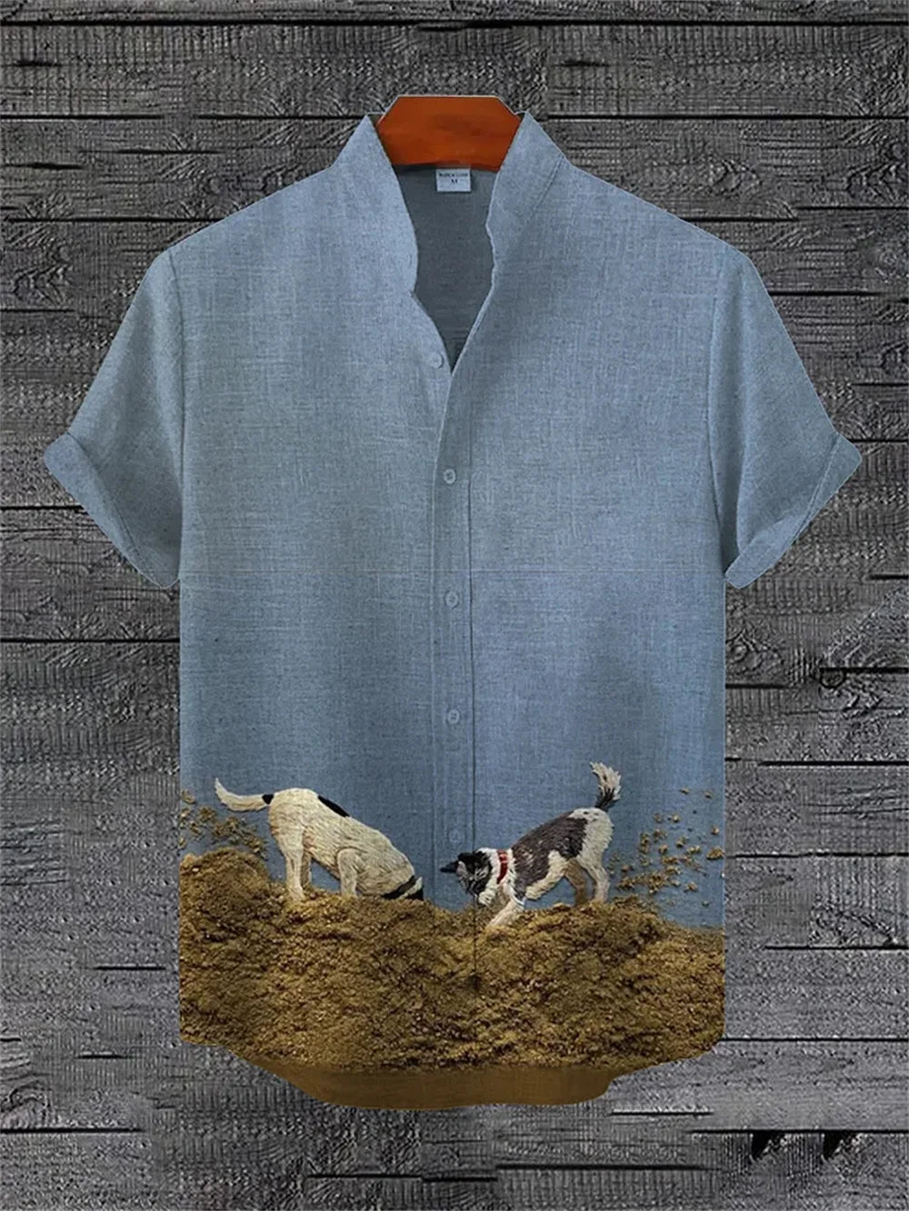 Men's 3D Printed Casual Long Sleeve Shirt | Retro Plant Design