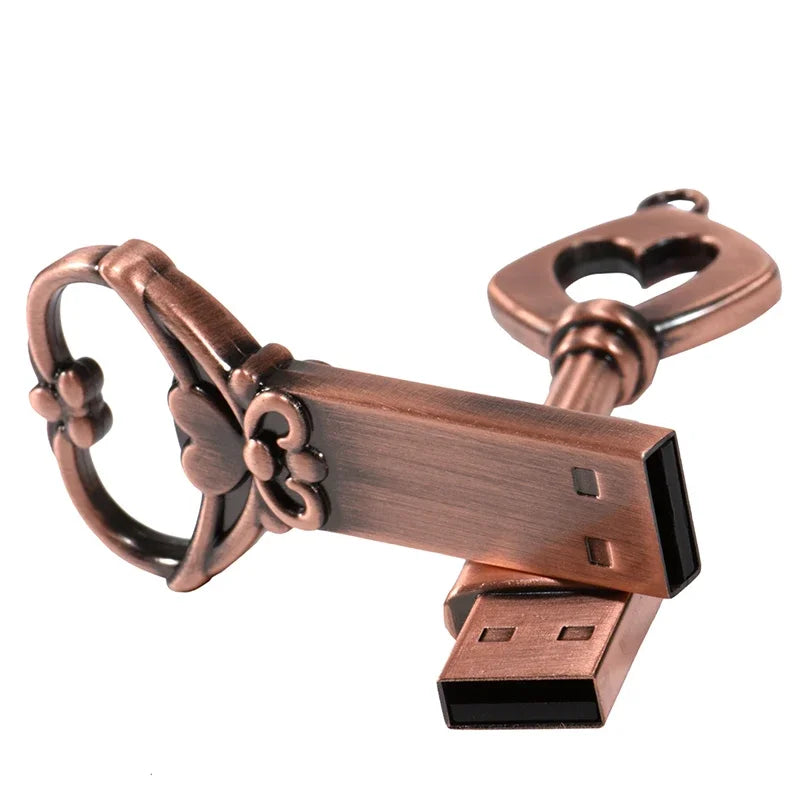 Creative Metal Love Heart USB Flash Drive | Stylish Memory Stick