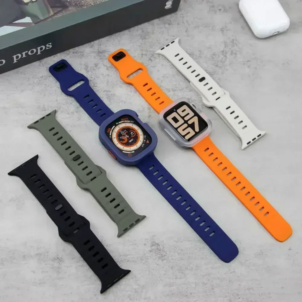 Candy Silicone Case & Strap for All Apple Watch Sizes