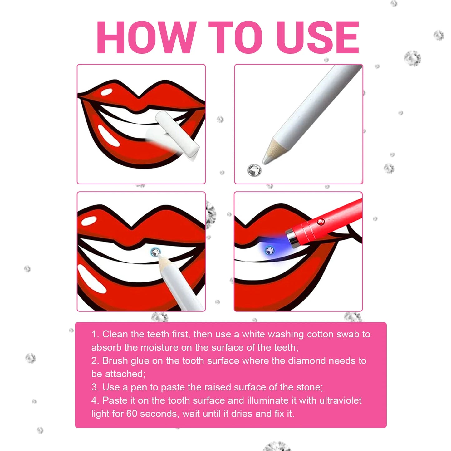 DIY Tooth Gem Kit | Trendy Self-Adhesive Tooth Jewelry
