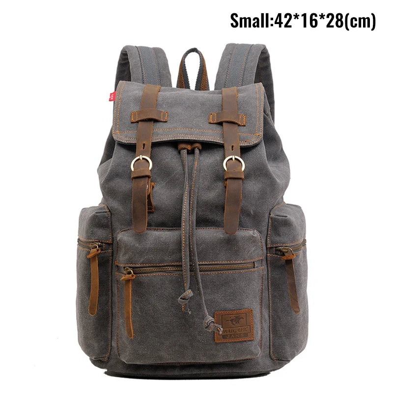 Vintage Canvas Men's Backpack | Stylish 14 Inch Laptop Bag