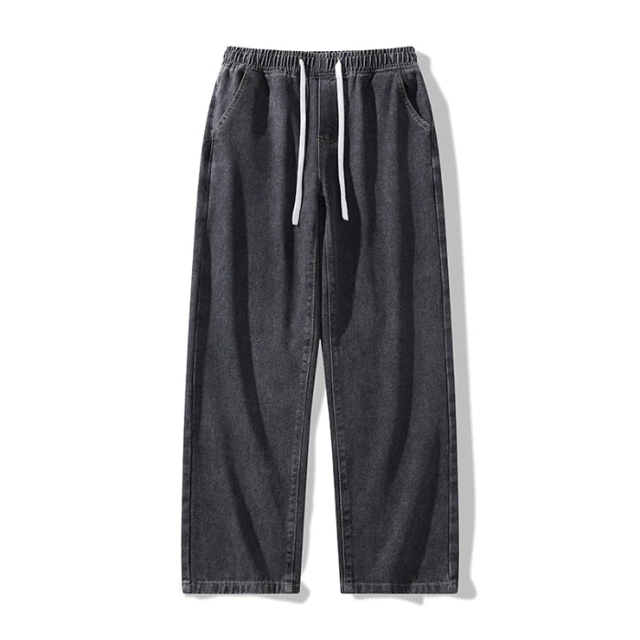 Trendy High Street Wide Leg Jeans | Comfortable Men's Denim Pants
