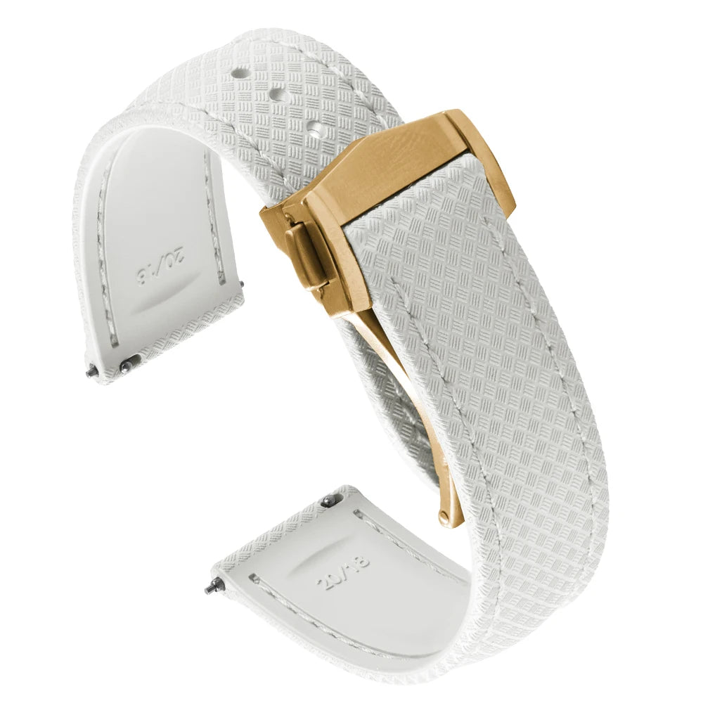 Universal Tropical FKM Rubber Watch Strap | Quick-Release Dive Bracelets
