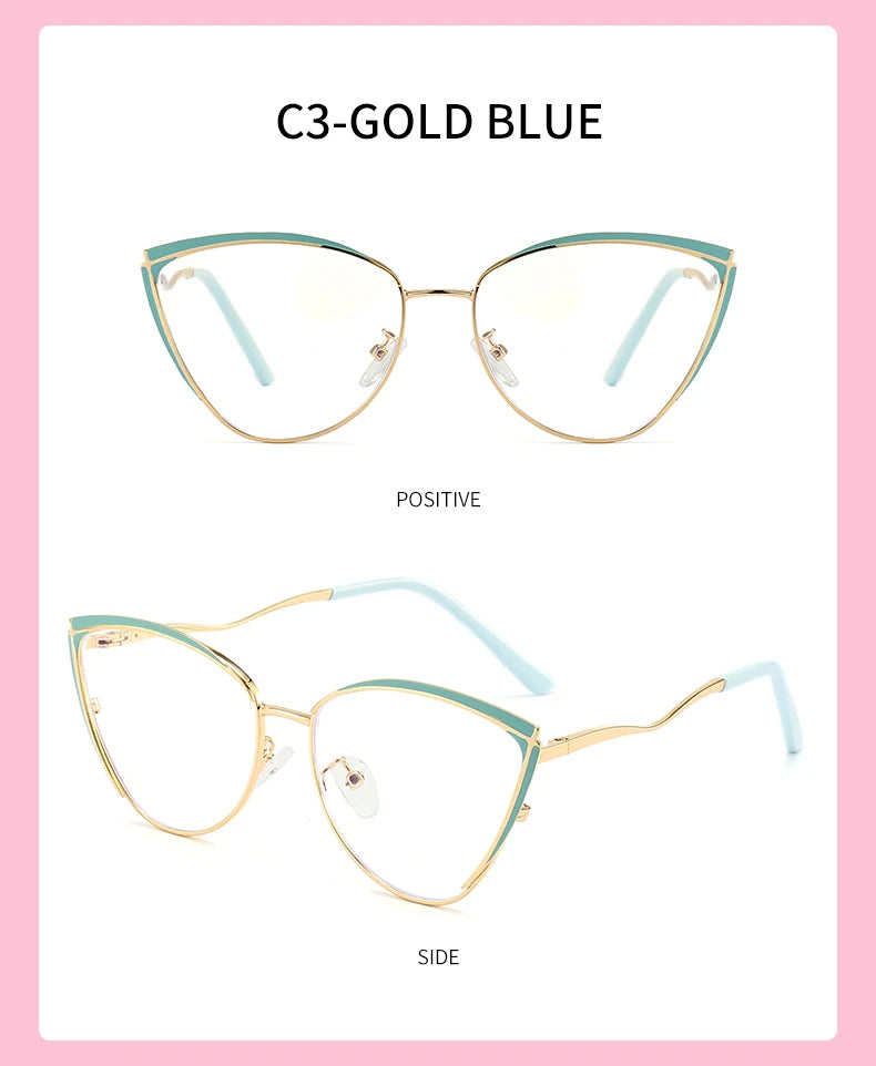 Personalized Cat Eye Glasses for Women | Customizable Style & Comfort