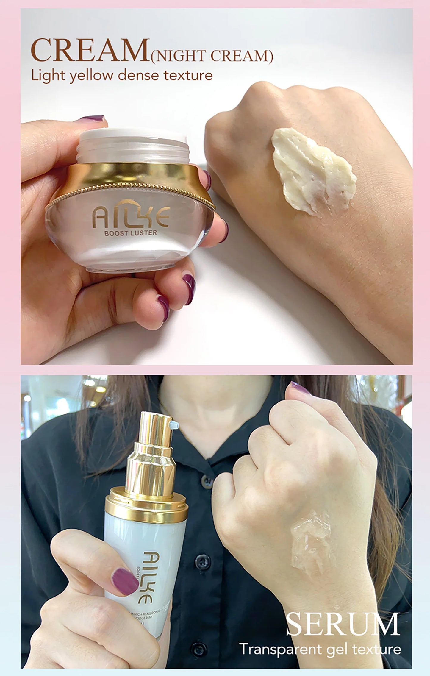 Whitening Anti-Wrinkle Face Cream Set | Collagen & Hyaluronic Acid