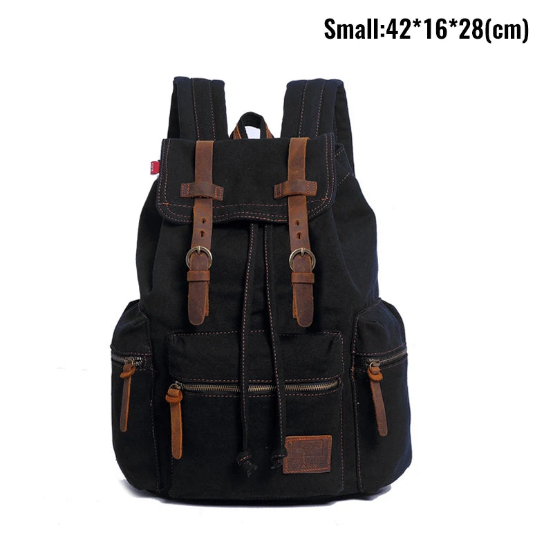 Vintage Canvas Men's Backpack | Stylish 14 Inch Laptop Bag
