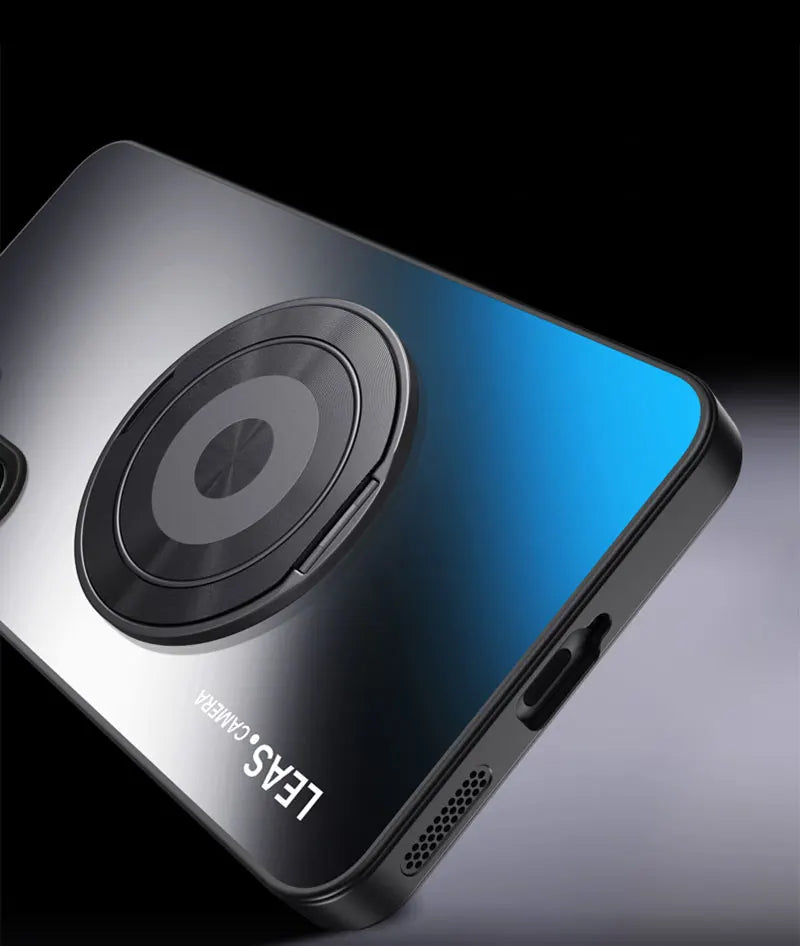 For Samsung A05 A06 A14 A15 A16 A35 A36 A56 A24 A34 A54 A25 A35 A55 A17 Magnetic Ring Stand Back Phone Case Ring Protect Cover
