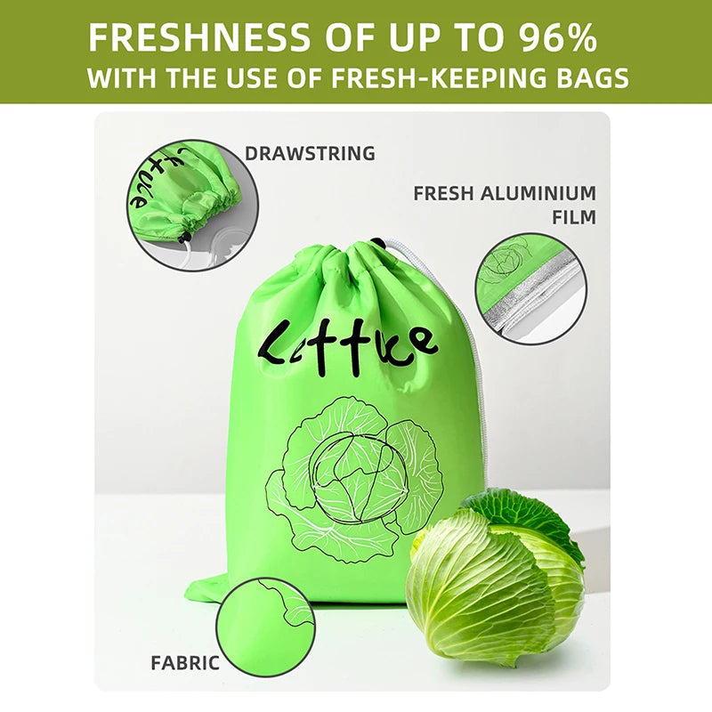 Reusable Fruit Vegetable Freshkeeping Storage Bag | Eco-Friendly