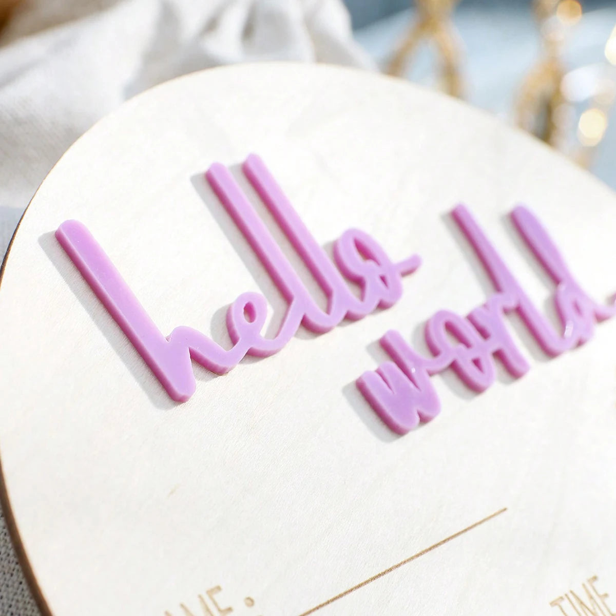 Newborn Baby Photo Props | Cute Wooden Photography Ideas