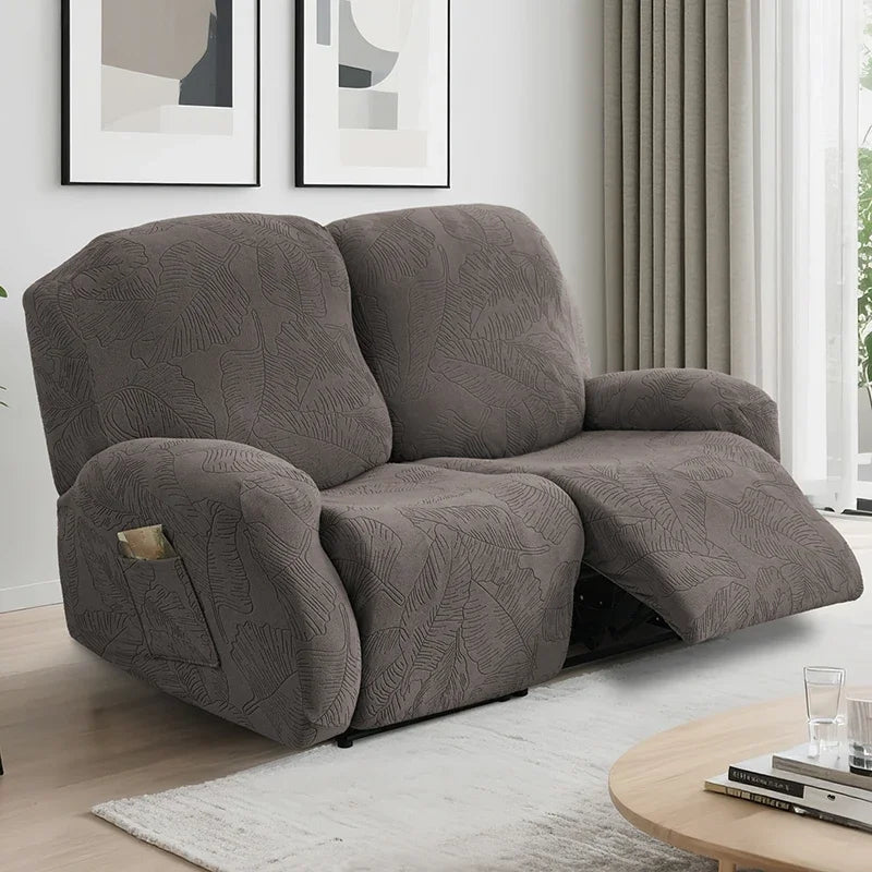Elegant Stretch Jacquard Recliner Sofa Covers for Cozy Living Rooms
