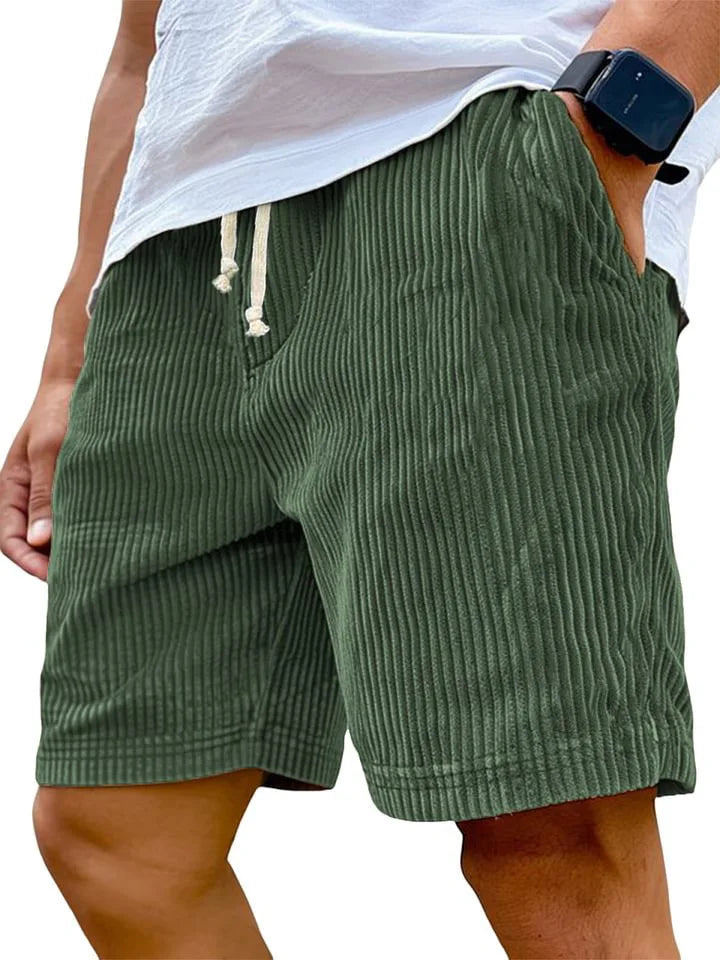 Men's Retro Corduroy Casual Shorts | Stylish Summer Essential