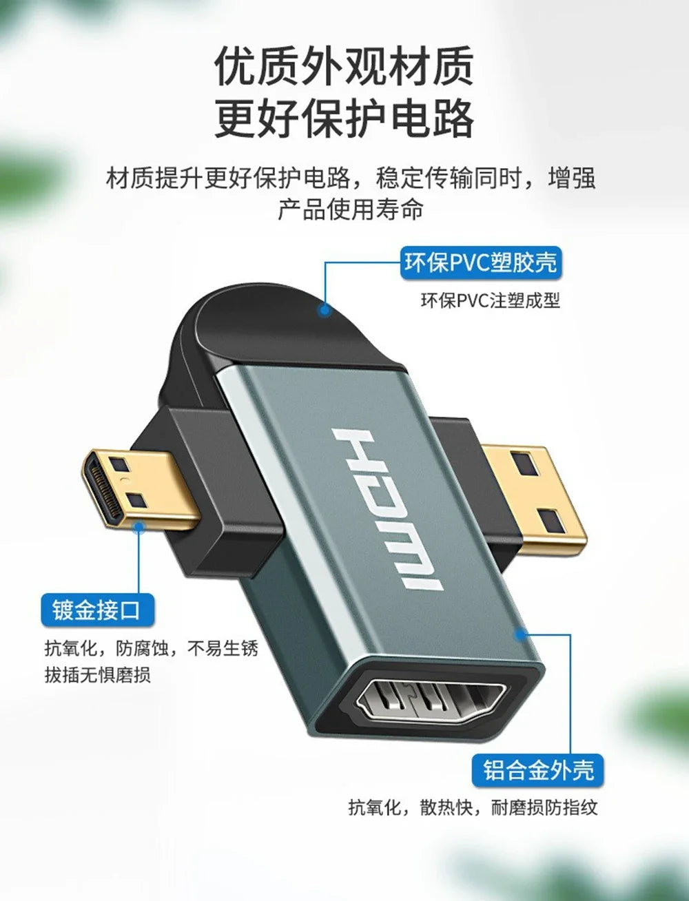 4K Mini Micro HDMI Adapter for High-Quality Audio & Video