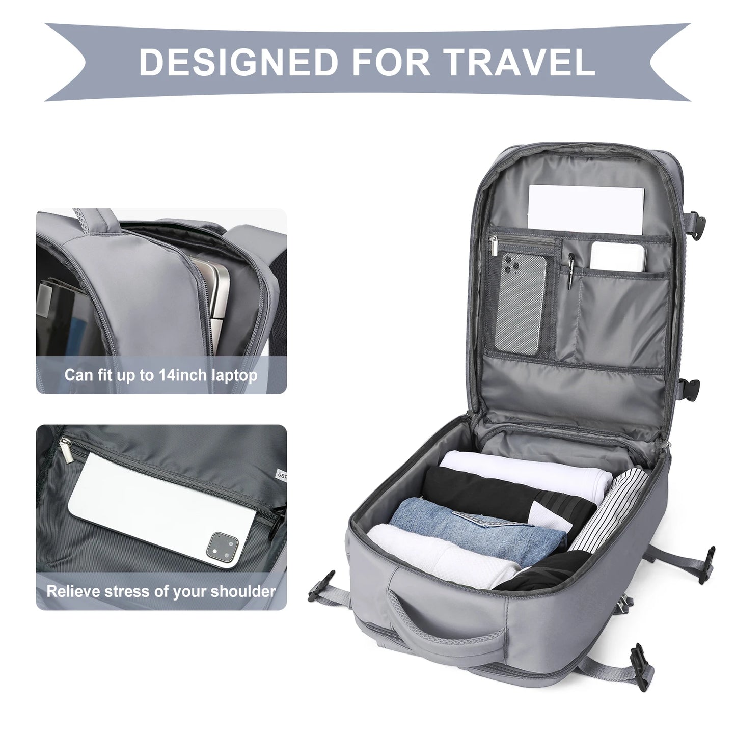 Large Capacity Cabin Backpack for Travel | Versatile & Stylish