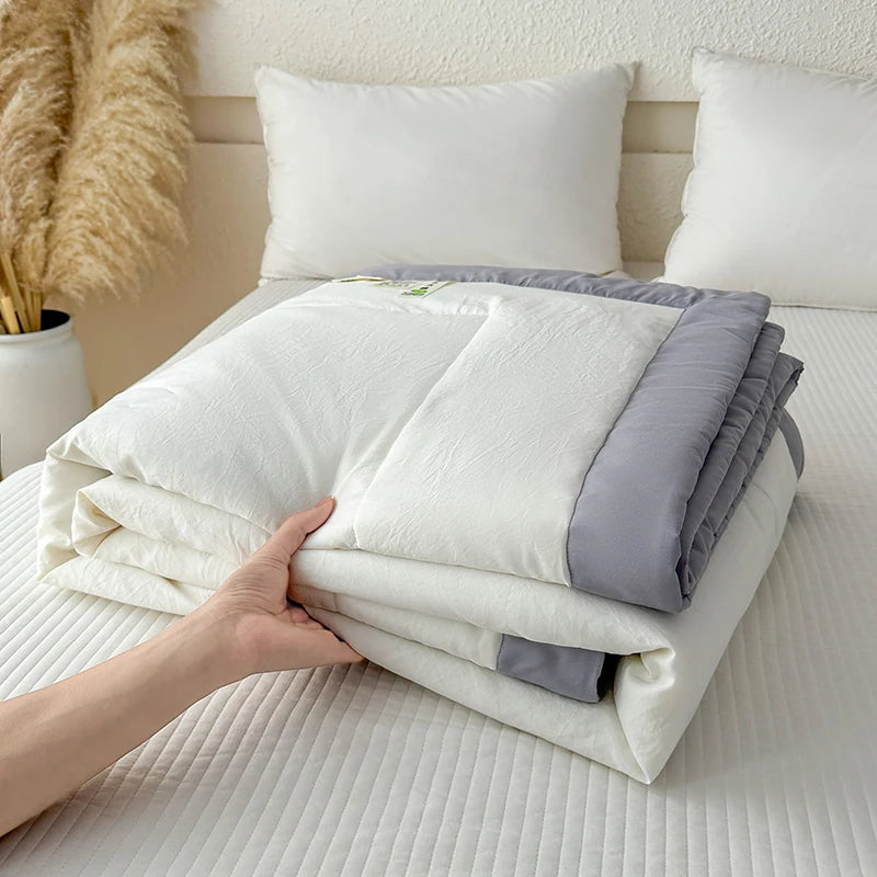 Soft Lightweight Summer Quilt | 100% Cotton Duvet Comforter