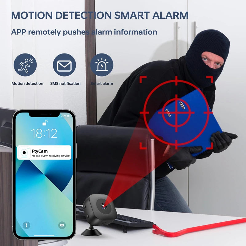 Smart 4K Mini Camera | Full Color Night Vision & Motion Detection