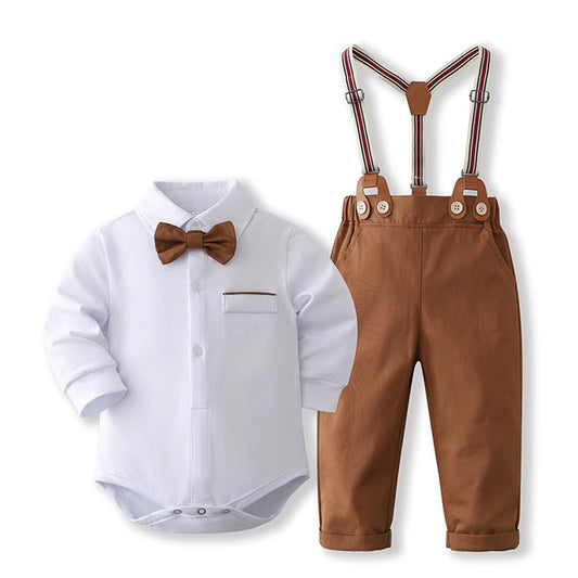 Elegante mameluco formal para bebé | Perfecto para ocasiones especiales