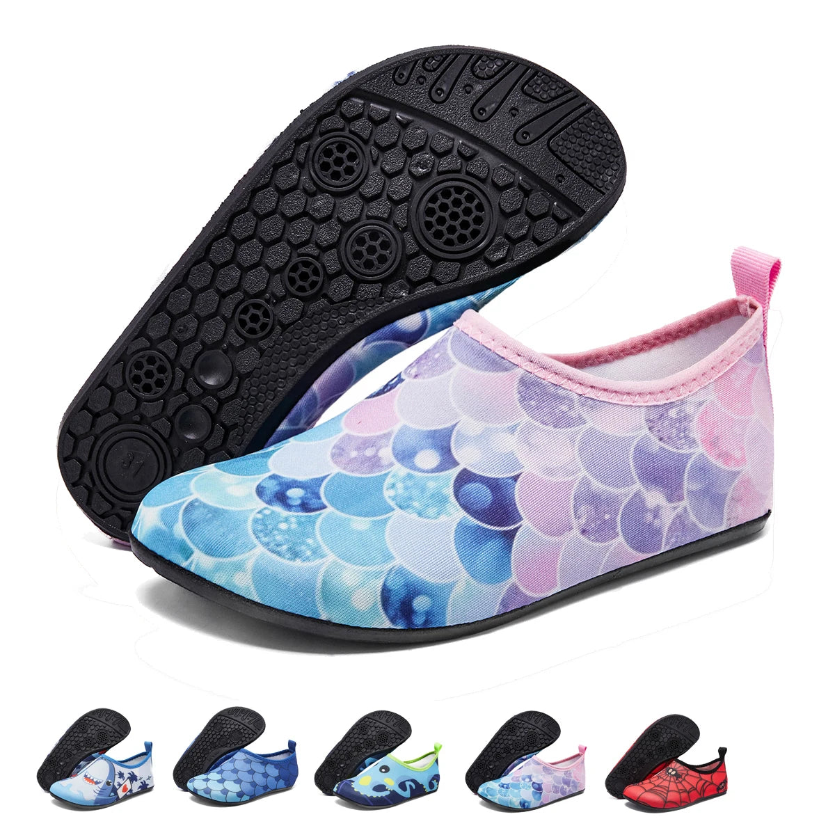 Kids Quick-Drying Aqua Beach Shoes | Lightweight Swim Footwear
