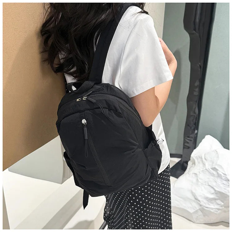 Lightweight Macaron Color Oxford Backpack for Women | Casual Chic bag