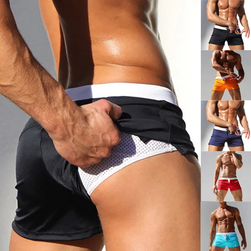 Men's Summer Beach Shorts | Stylish Mesh Lined Swim Trunks