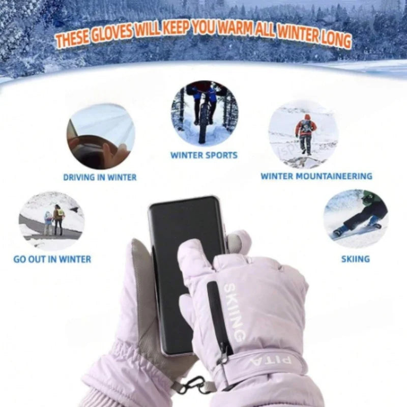Women's Winter Ski Gloves | Waterproof, Warm & Slip-Resistant Gear