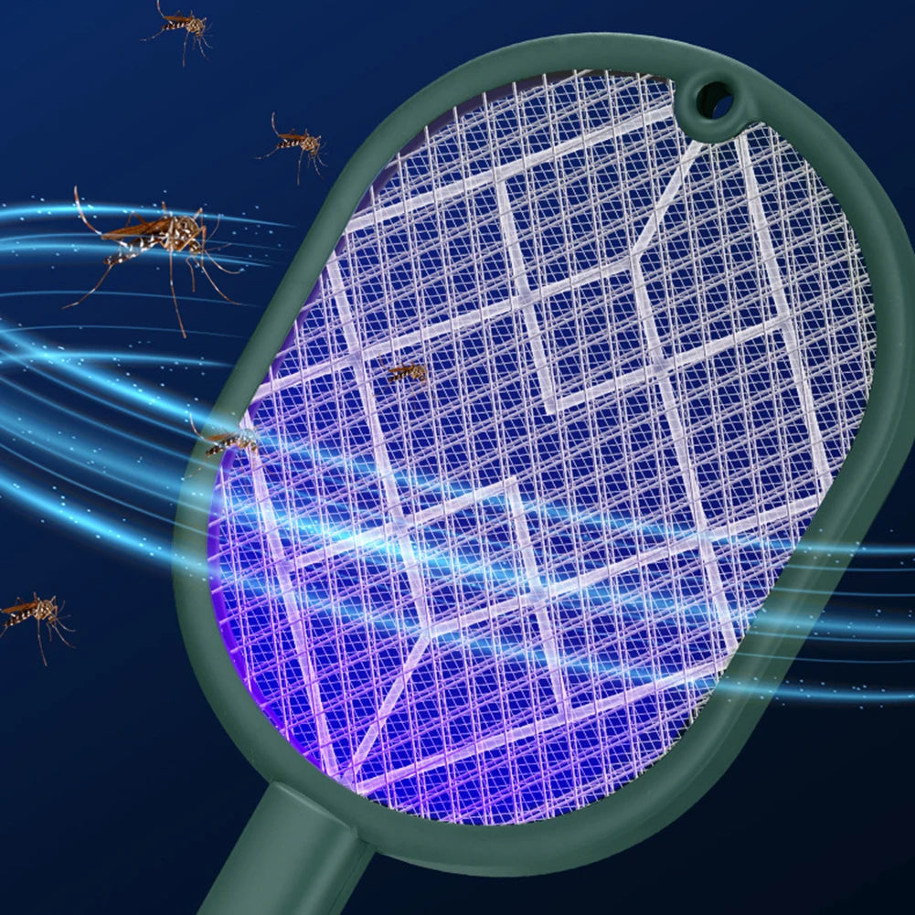 2-in-1 Electric Mosquito Swatter | USB Rechargeable Bug Zapper