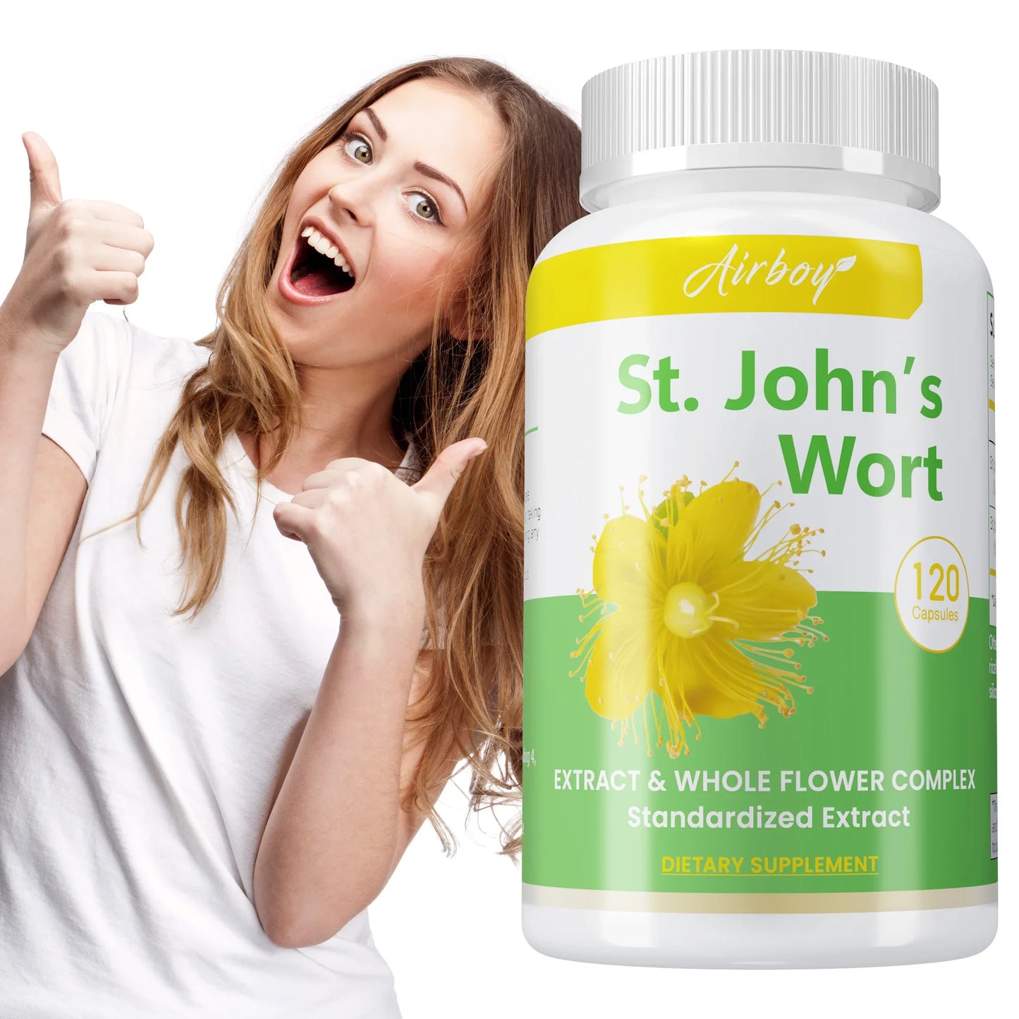 St. John's Wort Capsules | Boost Mood, Relieve Stress & Enhance Cognition