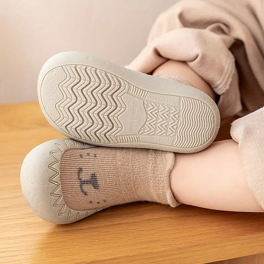 Cute Cartoon Baby Socks Shoes | Soft Rubber Sole for First Walkers