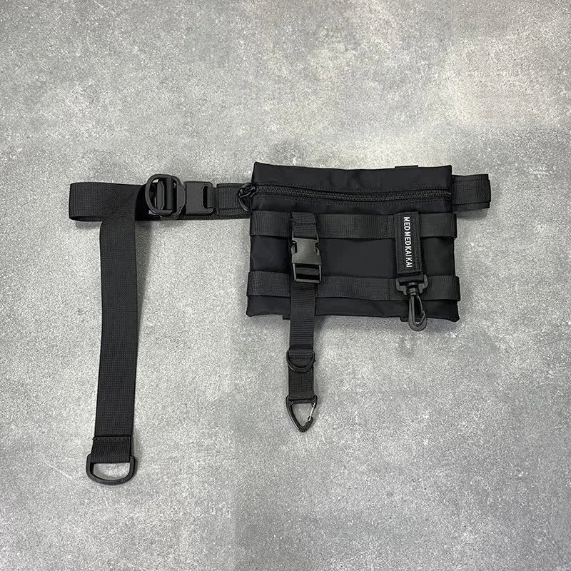 Tactical Techwear Style Crossbody Sling Bags Men Multi-function Chest Bags Y2K High Street Waist Bags Bolsos Para Hombre сумка