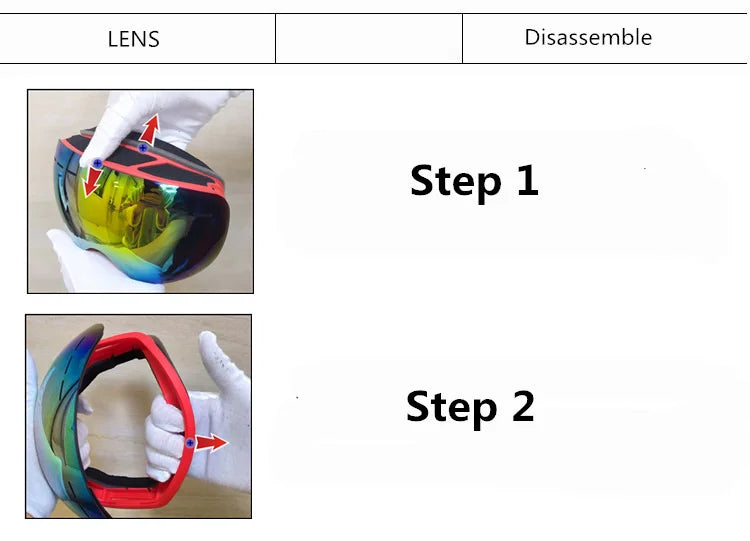 Premium Ski Goggles with Anti-Fog & UV400 Protection