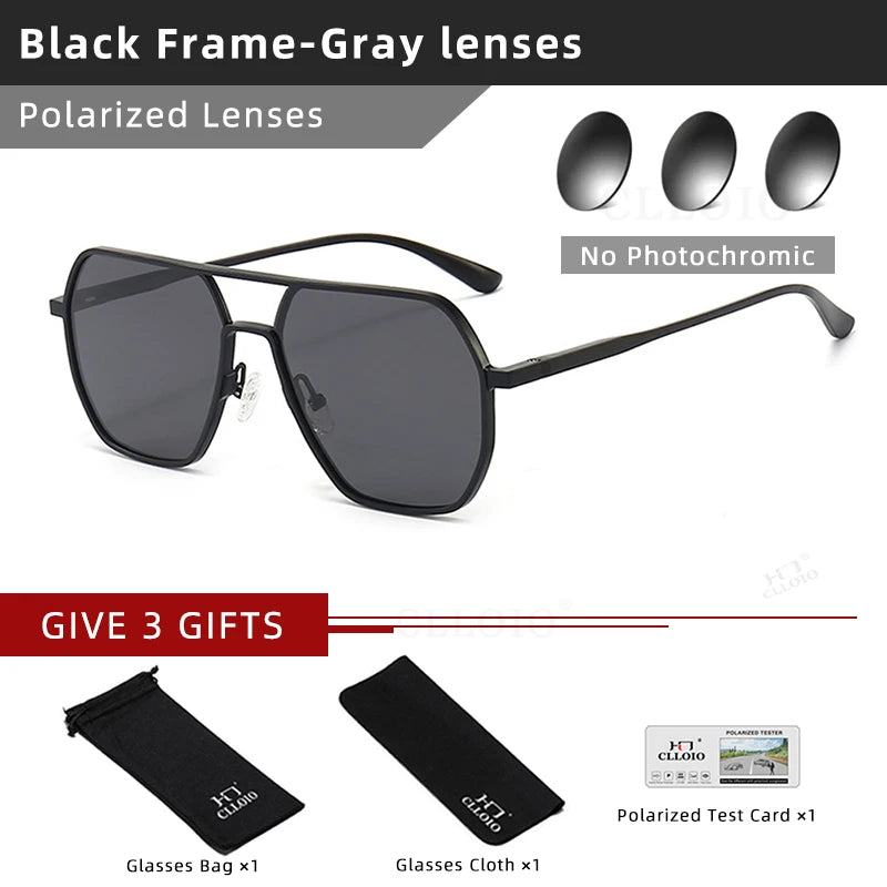 Fashionable Photochromic Polarized Sunglasses for Men & Women