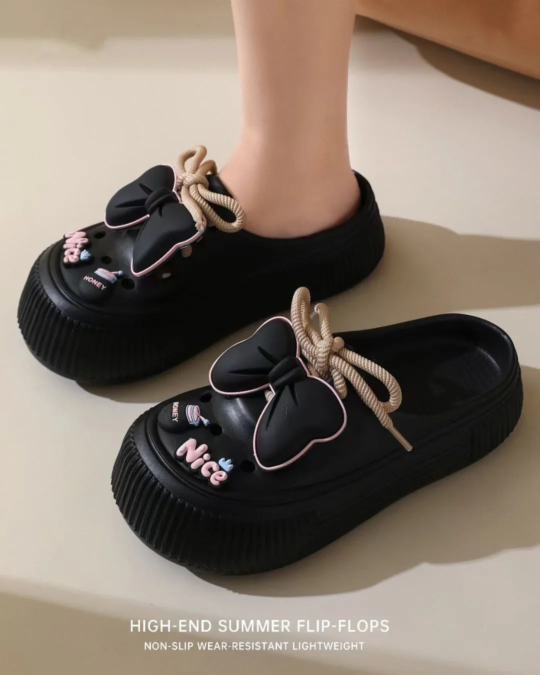 Women's Cute Bow EVA Slippers | Stylish Summer Sandals