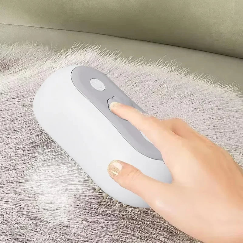 3-in-1 Electric Grooming Comb for Cats & Dogs | Steam Massage Tool
