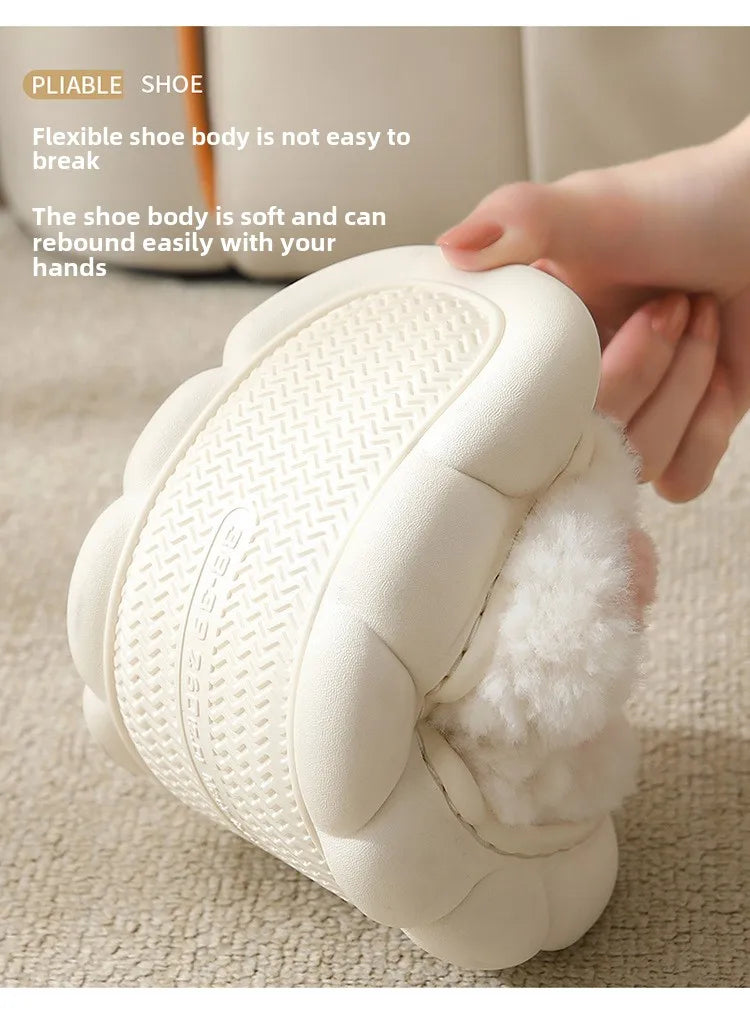 Women's Cute Cartoon Rabbit Plush Slippers | Cozy Indoor Footwear